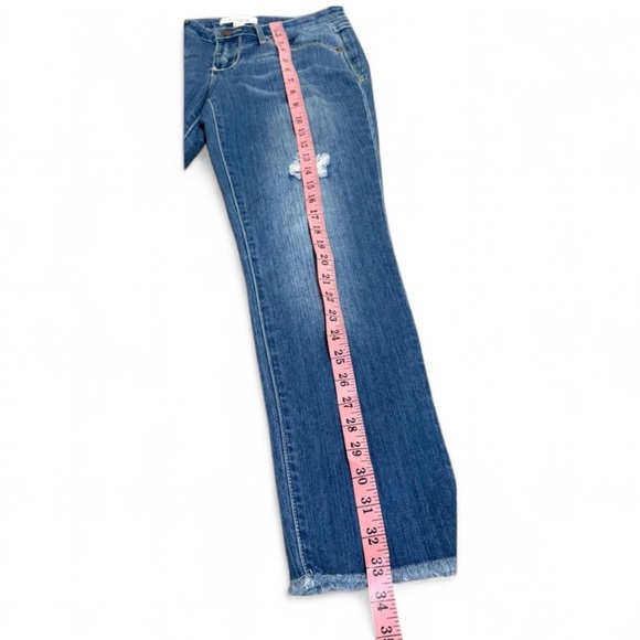 Denim Women's Distressed Blue Skinny Jeans - Picture 7 of 10